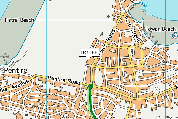 TR7 1FH map - OS VectorMap District (Ordnance Survey)