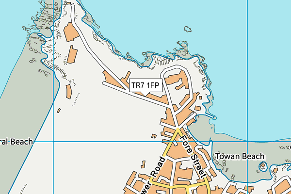 TR7 1FP map - OS VectorMap District (Ordnance Survey)
