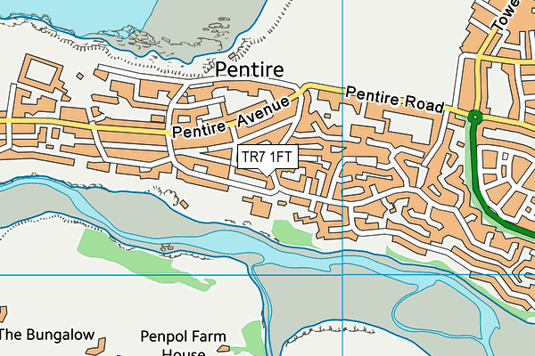 TR7 1FT map - OS VectorMap District (Ordnance Survey)