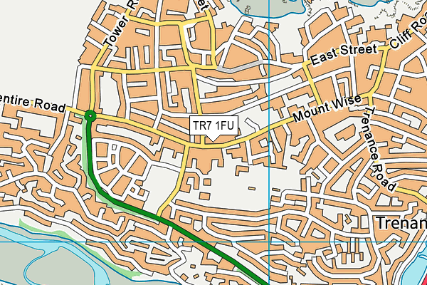 TR7 1FU map - OS VectorMap District (Ordnance Survey)
