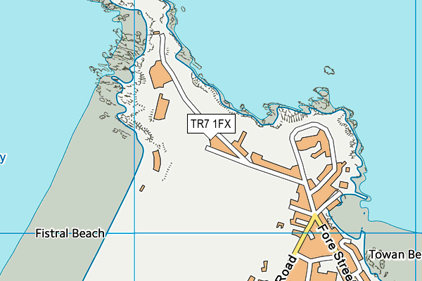 TR7 1FX map - OS VectorMap District (Ordnance Survey)