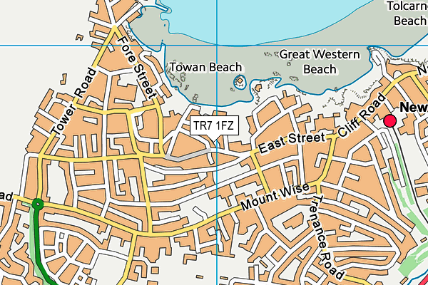 TR7 1FZ map - OS VectorMap District (Ordnance Survey)