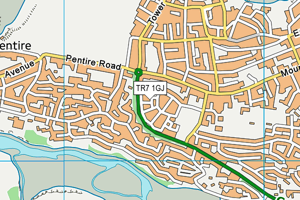 TR7 1GJ map - OS VectorMap District (Ordnance Survey)