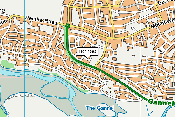 TR7 1GQ map - OS VectorMap District (Ordnance Survey)