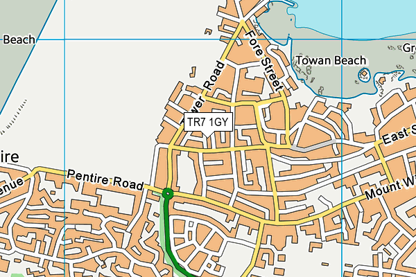 TR7 1GY map - OS VectorMap District (Ordnance Survey)