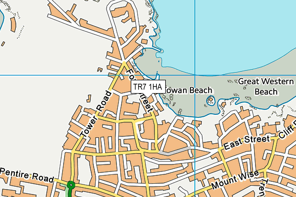 TR7 1HA map - OS VectorMap District (Ordnance Survey)