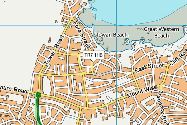 TR7 1HB map - OS VectorMap District (Ordnance Survey)