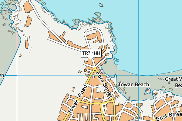 TR7 1HH map - OS VectorMap District (Ordnance Survey)