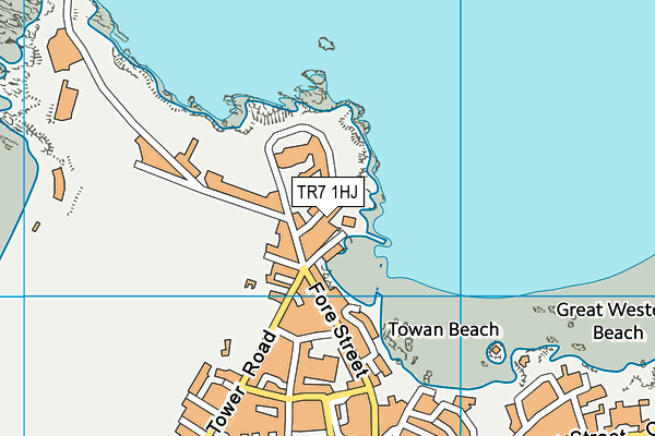 TR7 1HJ map - OS VectorMap District (Ordnance Survey)