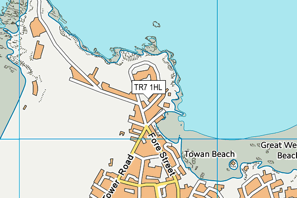 TR7 1HL map - OS VectorMap District (Ordnance Survey)