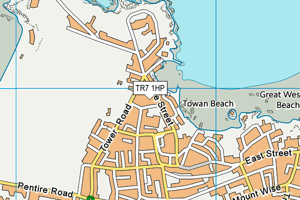 TR7 1HP map - OS VectorMap District (Ordnance Survey)