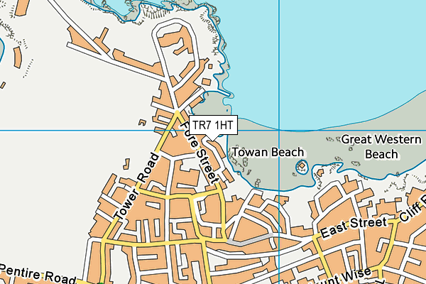 TR7 1HT map - OS VectorMap District (Ordnance Survey)