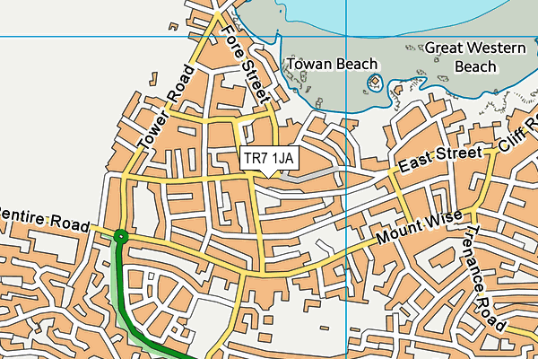 TR7 1JA map - OS VectorMap District (Ordnance Survey)