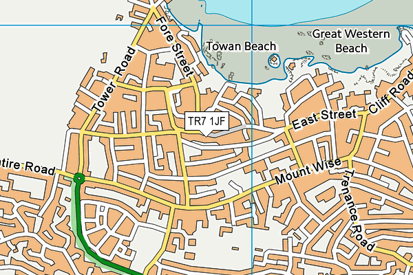 TR7 1JF map - OS VectorMap District (Ordnance Survey)