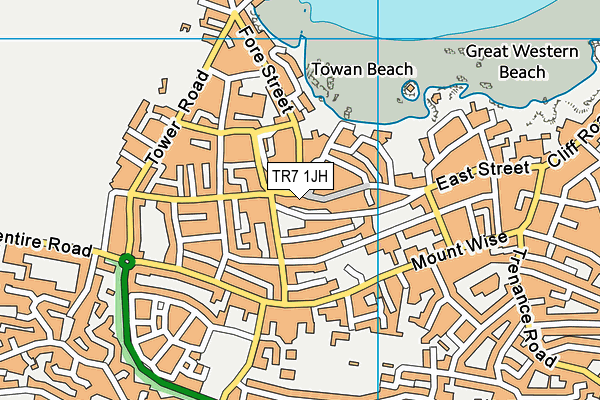 TR7 1JH map - OS VectorMap District (Ordnance Survey)