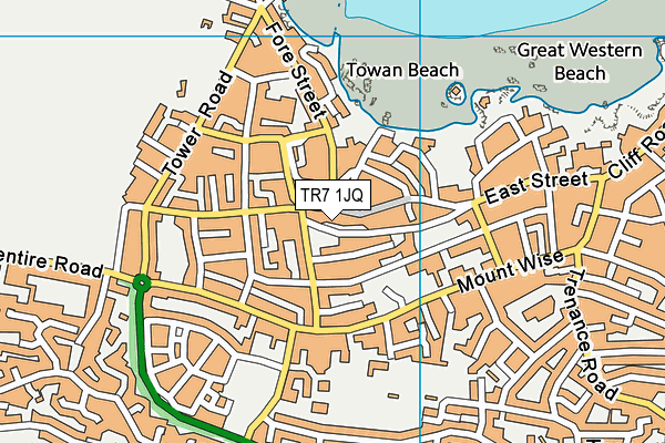 TR7 1JQ map - OS VectorMap District (Ordnance Survey)
