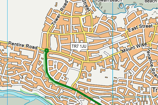 TR7 1JU map - OS VectorMap District (Ordnance Survey)