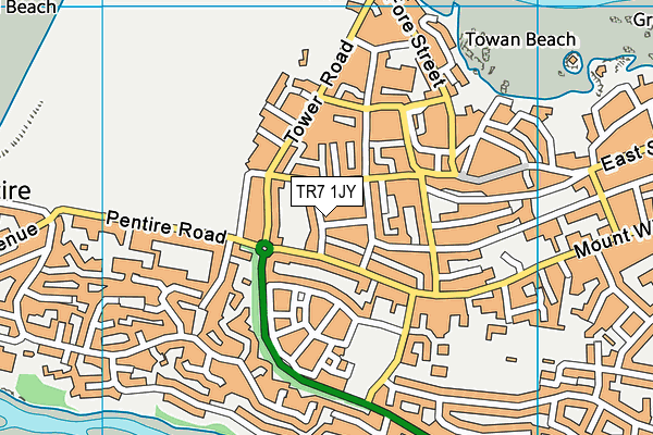 TR7 1JY map - OS VectorMap District (Ordnance Survey)