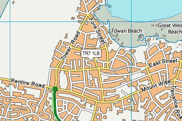 TR7 1LB map - OS VectorMap District (Ordnance Survey)