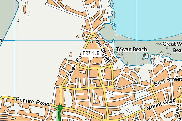 TR7 1LE map - OS VectorMap District (Ordnance Survey)
