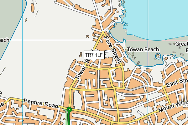 TR7 1LF map - OS VectorMap District (Ordnance Survey)