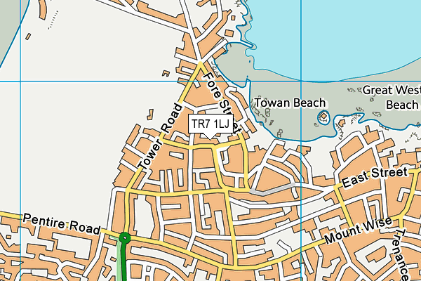 TR7 1LJ map - OS VectorMap District (Ordnance Survey)