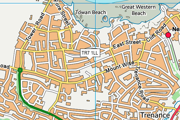 TR7 1LL map - OS VectorMap District (Ordnance Survey)