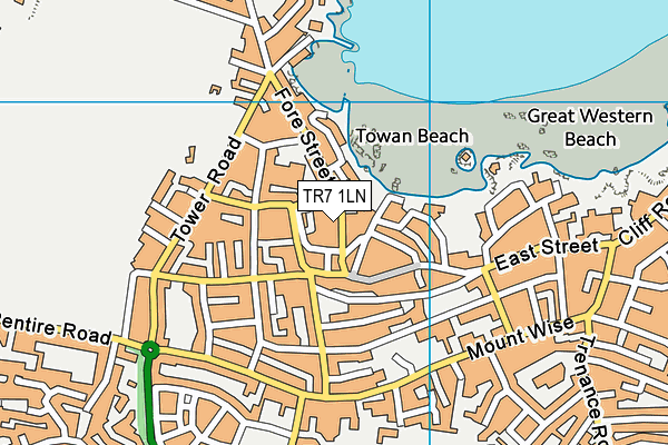 TR7 1LN map - OS VectorMap District (Ordnance Survey)