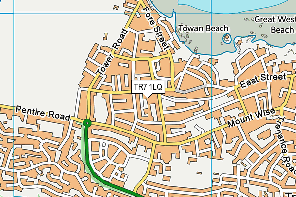TR7 1LQ map - OS VectorMap District (Ordnance Survey)