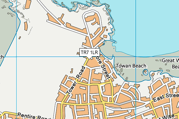 TR7 1LR map - OS VectorMap District (Ordnance Survey)