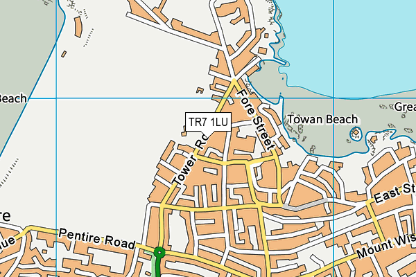 TR7 1LU map - OS VectorMap District (Ordnance Survey)
