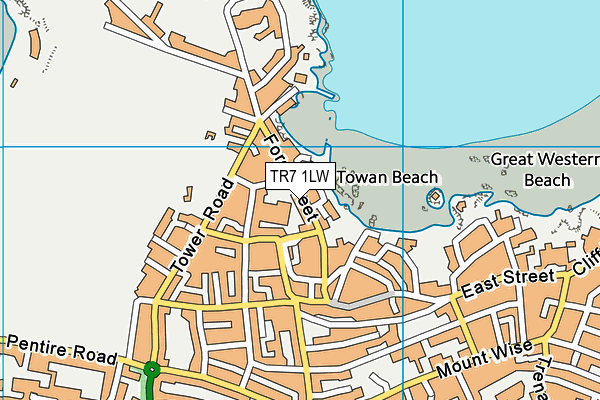 TR7 1LW map - OS VectorMap District (Ordnance Survey)