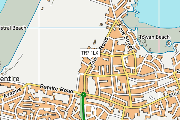 TR7 1LX map - OS VectorMap District (Ordnance Survey)