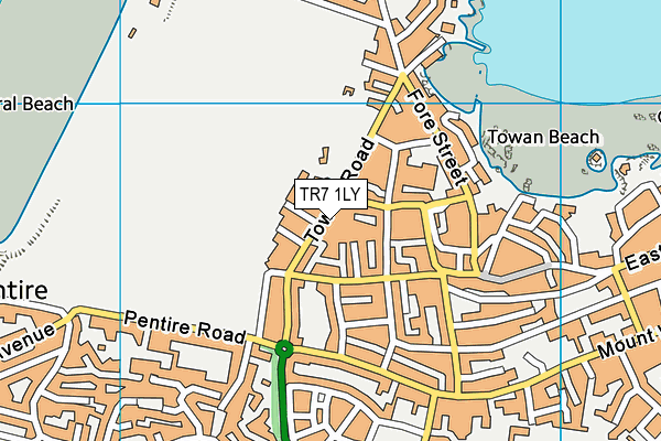 TR7 1LY map - OS VectorMap District (Ordnance Survey)
