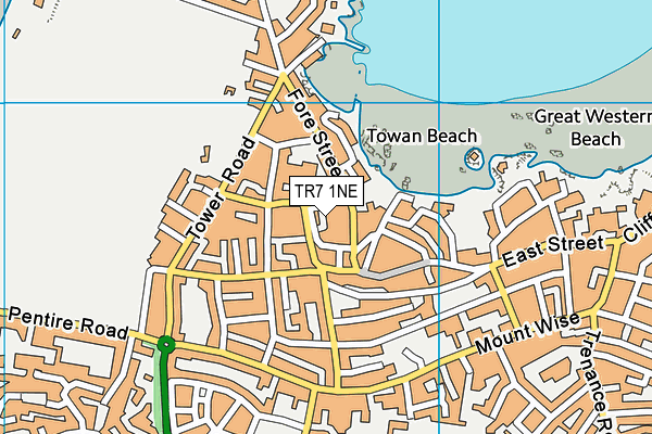 TR7 1NE map - OS VectorMap District (Ordnance Survey)