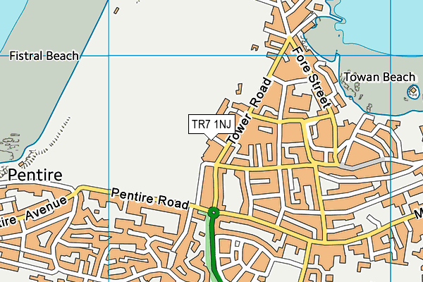TR7 1NJ map - OS VectorMap District (Ordnance Survey)