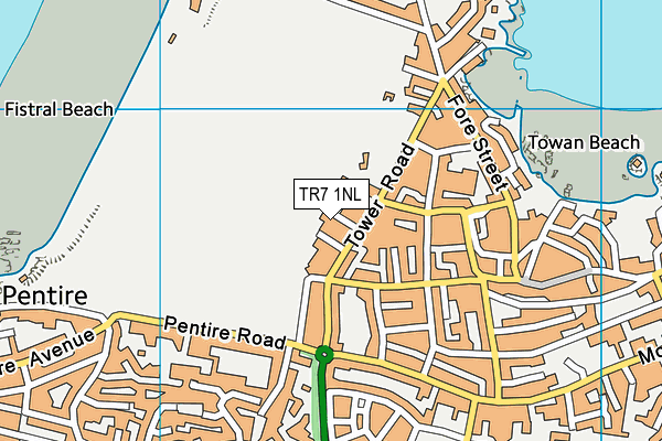 TR7 1NL map - OS VectorMap District (Ordnance Survey)