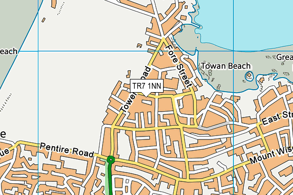 Map of NEWQUAY FIRE LTD at district scale
