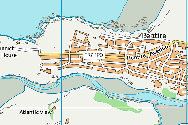 TR7 1PQ map - OS VectorMap District (Ordnance Survey)