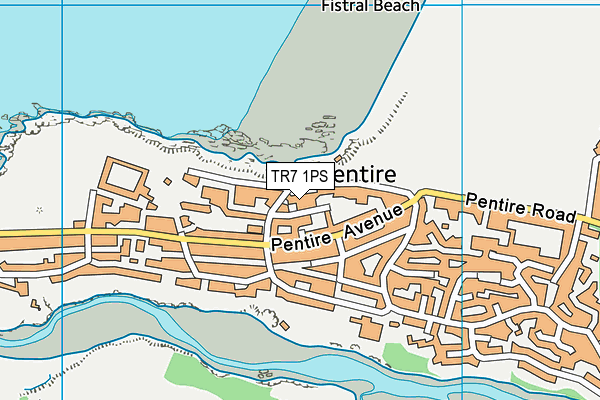 TR7 1PS map - OS VectorMap District (Ordnance Survey)