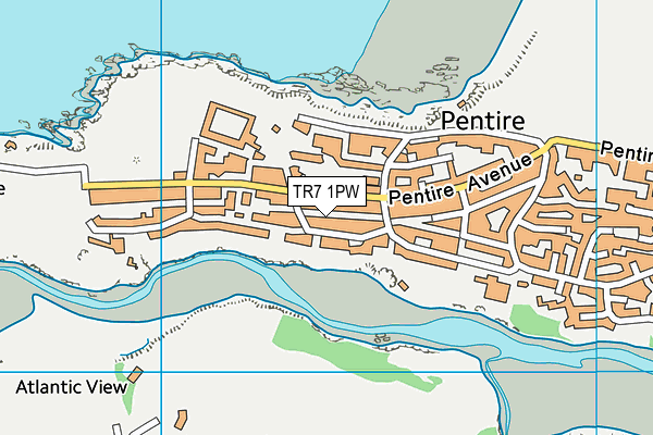 TR7 1PW map - OS VectorMap District (Ordnance Survey)