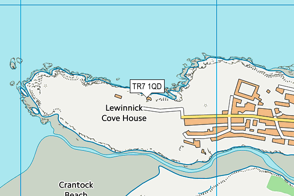 TR7 1QD map - OS VectorMap District (Ordnance Survey)