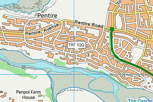 TR7 1QQ map - OS VectorMap District (Ordnance Survey)