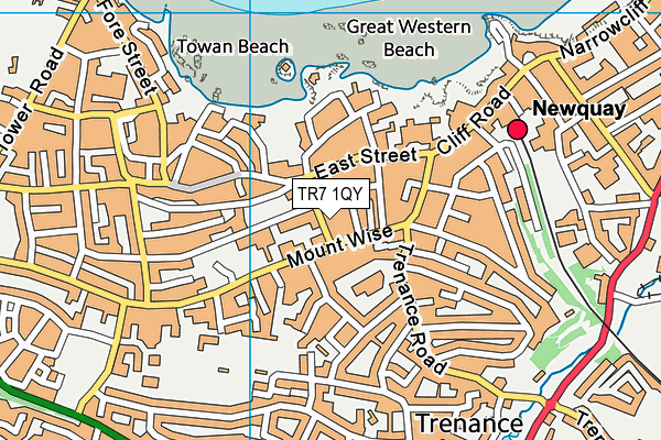 TR7 1QY map - OS VectorMap District (Ordnance Survey)