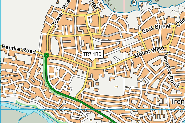 TR7 1RD map - OS VectorMap District (Ordnance Survey)