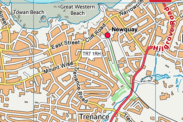 TR7 1RH map - OS VectorMap District (Ordnance Survey)
