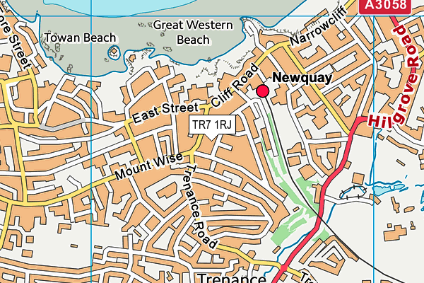 TR7 1RJ map - OS VectorMap District (Ordnance Survey)