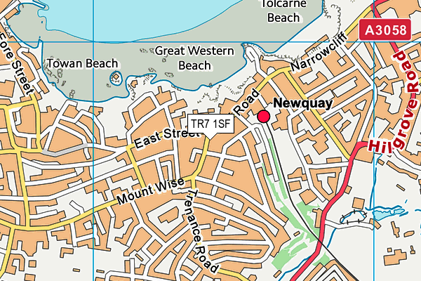TR7 1SF map - OS VectorMap District (Ordnance Survey)