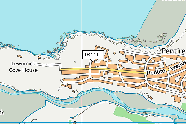 TR7 1TT map - OS VectorMap District (Ordnance Survey)