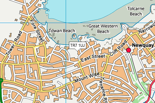 TR7 1UJ map - OS VectorMap District (Ordnance Survey)